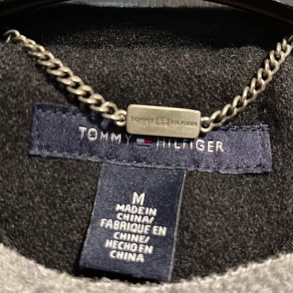 Tommy Hilfiger black button up pea coat size medium - Picture 2 of 12